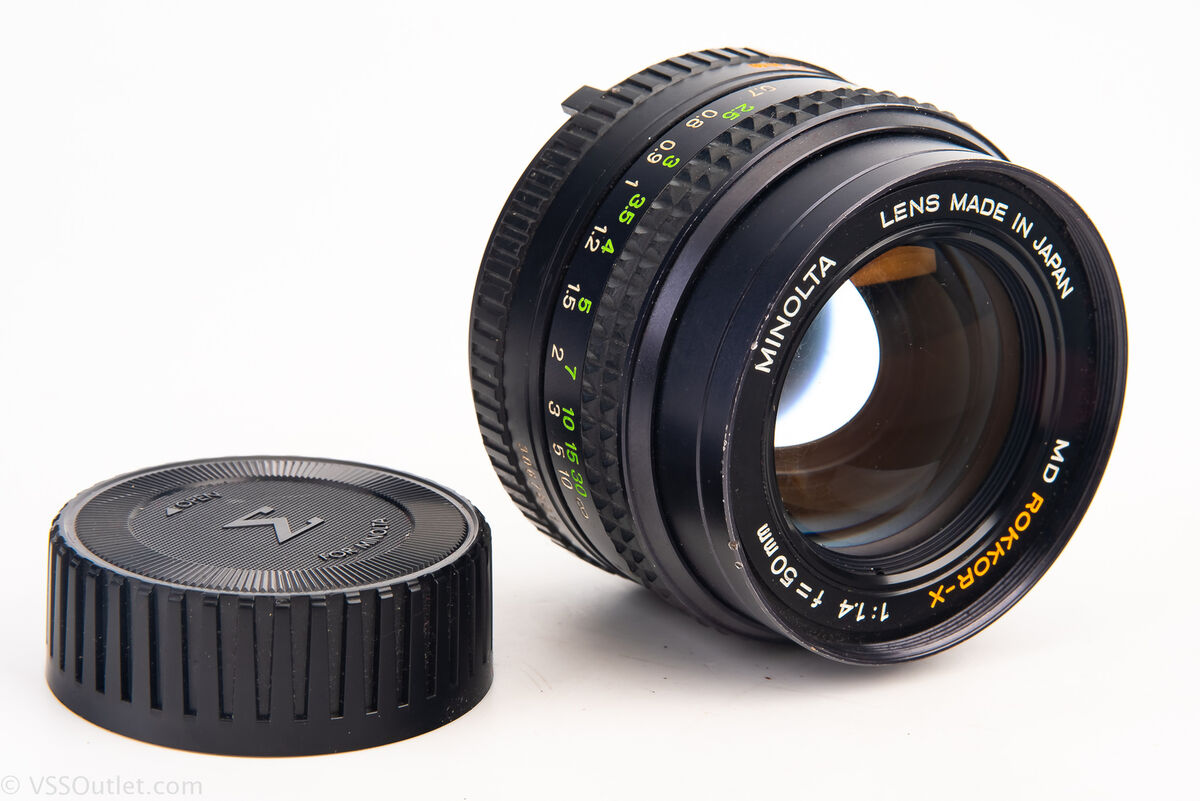 Minolta MD Rokkor-X 50mm f/1.4 Fast Prime Lens for SR MC MD Minolta MD Rokkor-X 50mm f/1.4 Fast Prime Lens for SR MC MD