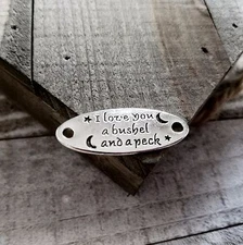 Quote Pendant Word Pendant Inspirational Word Charm Connector BUSHEL & A PECK