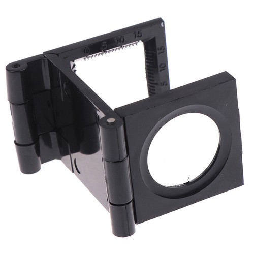 10X 28mm Folding Magnifier Stand Loupe with Scale for Textile Optical Glass T.ar - Picture 9 of 12