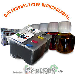Pack Cartouches EPSON T040 T041 Rechargeables pour les Devoirs et le Télétravail à la Maison