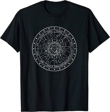 NEW LIMITED Zodiac Sign Wheel Horoscope Astrology Science T-Shirt - MADE IN USA