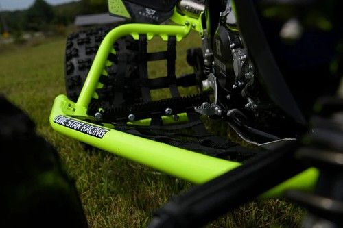 Lonestar LSR DC-Pro Nerf Bars with Built In Heel Guards Black Yamaha YFZ450R - Picture 2 of 5