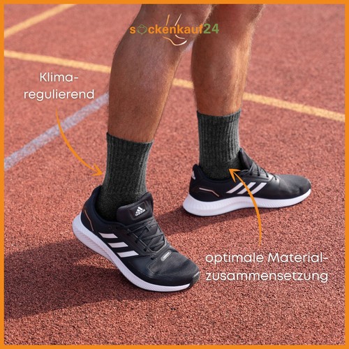 Sportsocken Tennissocken (10-50 Paar) Arbeitssocken Herren Damen Socken Schwarz - Bild 36 von 40