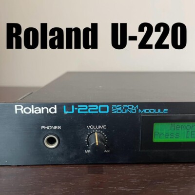 ROLAND RS-PCM サウンドモジュール U-220 ROLAND U-220 RS-PCM Sound Module Rack Synthesizer free
