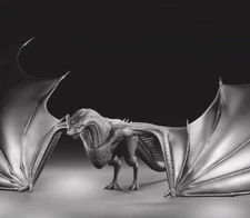 Silverwing Dragon Resin Sculpture Statue Model Kit  Unpainted/Unassembled