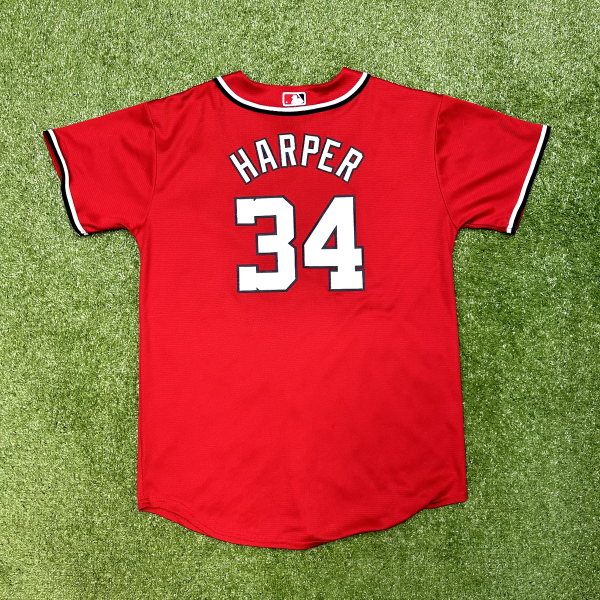 Bryce Harper Majestic Washington Nationals Alternate Red Youth XL