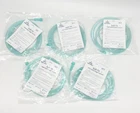 MSS 5-Pack Soft Nasal Oxygen Cannulas - Adult, 7ft Tubing, Comfort Fit, Green