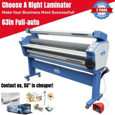 Qomolangma 63in Full-auto Wide Format Cold Laminator with Heat Assisted