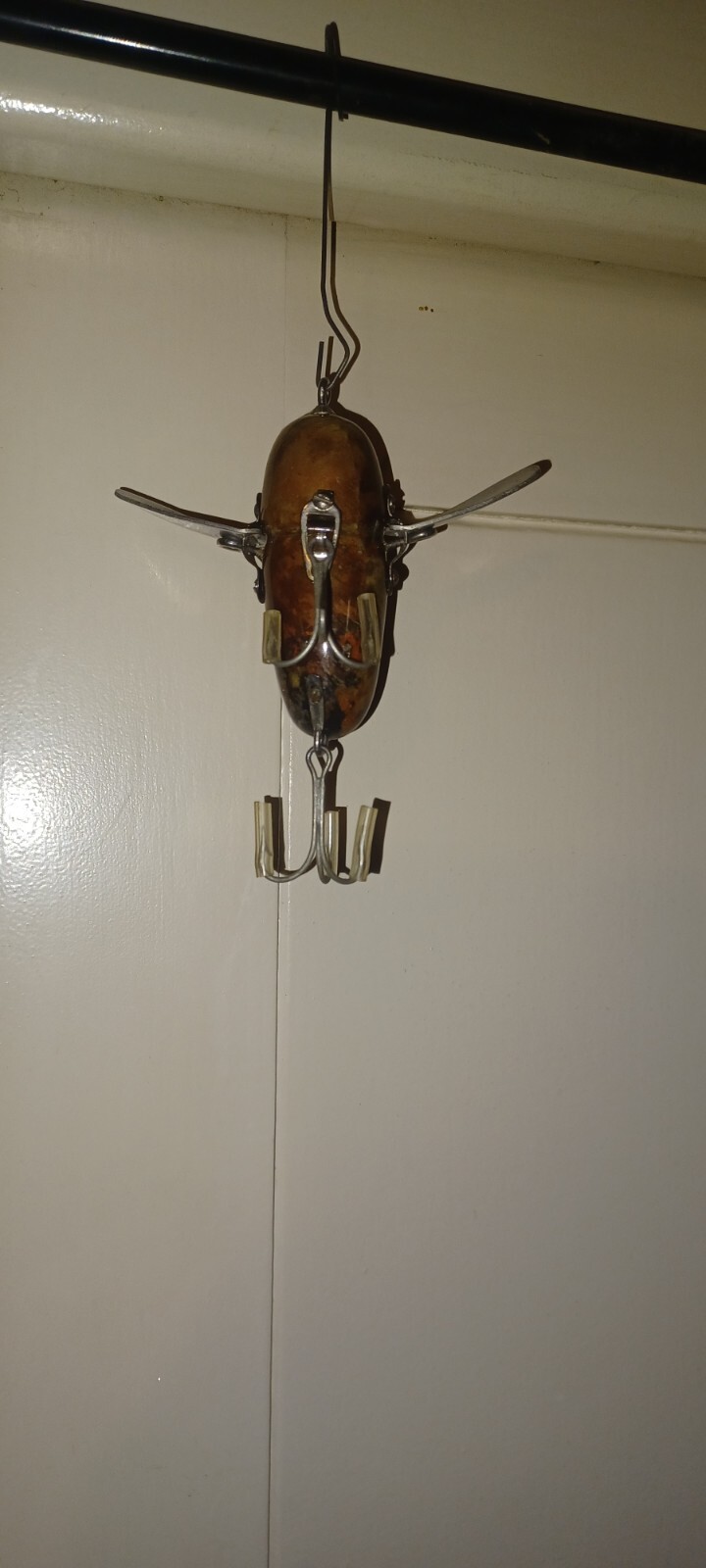 Heddon Crazy Crawler Rebuilt In Frogskin By custom fishing lures