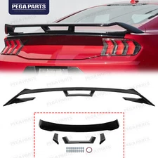 For 24-Up Ford Mustang GT Performance Style GLOSSY BLACK Rear Lid Wing Spoiler
