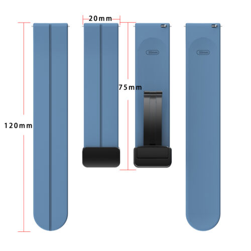 Magnetyczny silikonowy pasek do Samsung Galaxy Watch6 Classic 6/5/4 5Pro opaska sportowa - Zdjęcie 4 z 42