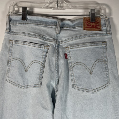 Jeans Levi's Premium Wedgie Straight 31 donna lavaggio leggero vita alta elasticizzato - Foto 6 di 16