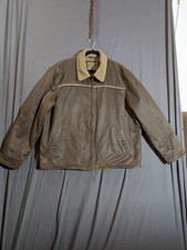 Columbia Men s Leather Jacket Brown 2XL Vintage Distressed Full Zip