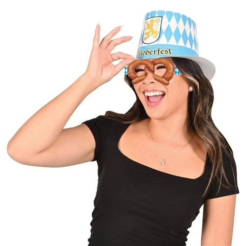 Oktoberfest Pretzel Gafas Oktoberfest Suministros de Fiesta Decoraciones Favores  Foto 2 de 2