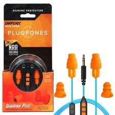 Plugfones Guardian Plus in-Ear Earplug Earbud Hybrid - Noise Reduction in-Ear
