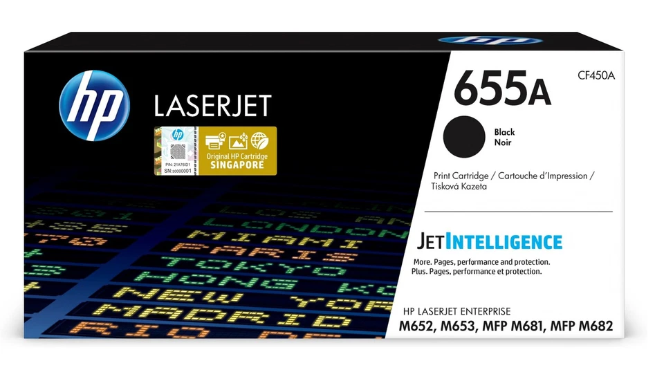 Original HP 655A Black Für HP LaserJet Enterprise MFP M681dh MFP M681f MFP M682z