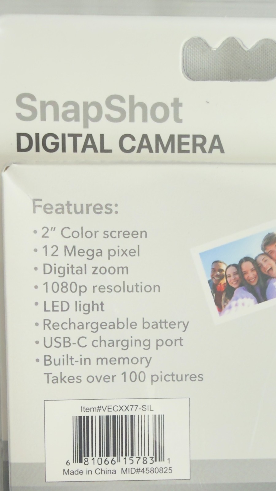 Vivitar VECXX77-SIL SnapShot Digital Camera (Sealed/Unused)