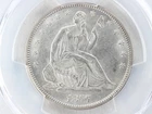 NobleSpirit Beautiful 1877 Seated Liberty Half Dollar 50c PCGS MS63 Brilliant