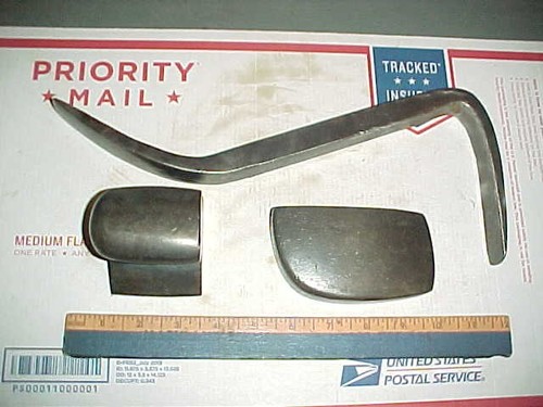 Auto Body (3) Dollies Pry Bar Slapping Spoon Old Shop Hammer Tools