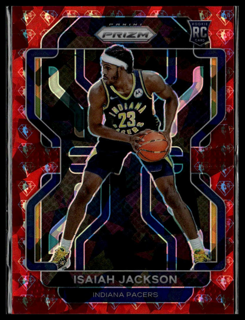 2021-22 Panini Prizm #309 Isaiah Jackson NBA 75th Anniversary Diamond #/75