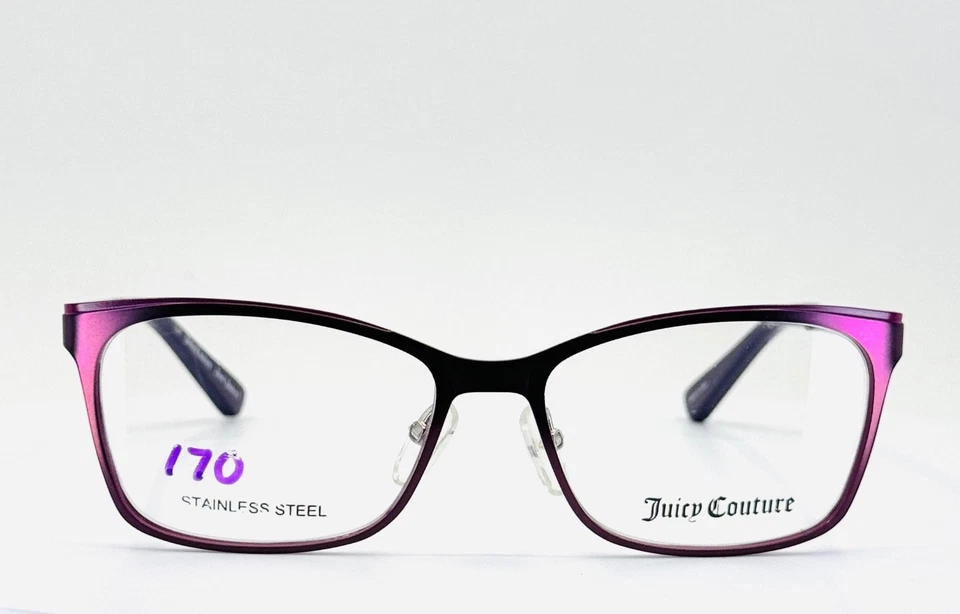 JUICY COUTURE JU147 0JLJ Púrpura Mujer Semi Gato Anteojos 51-15-135 B:36 Foto 2 de 4