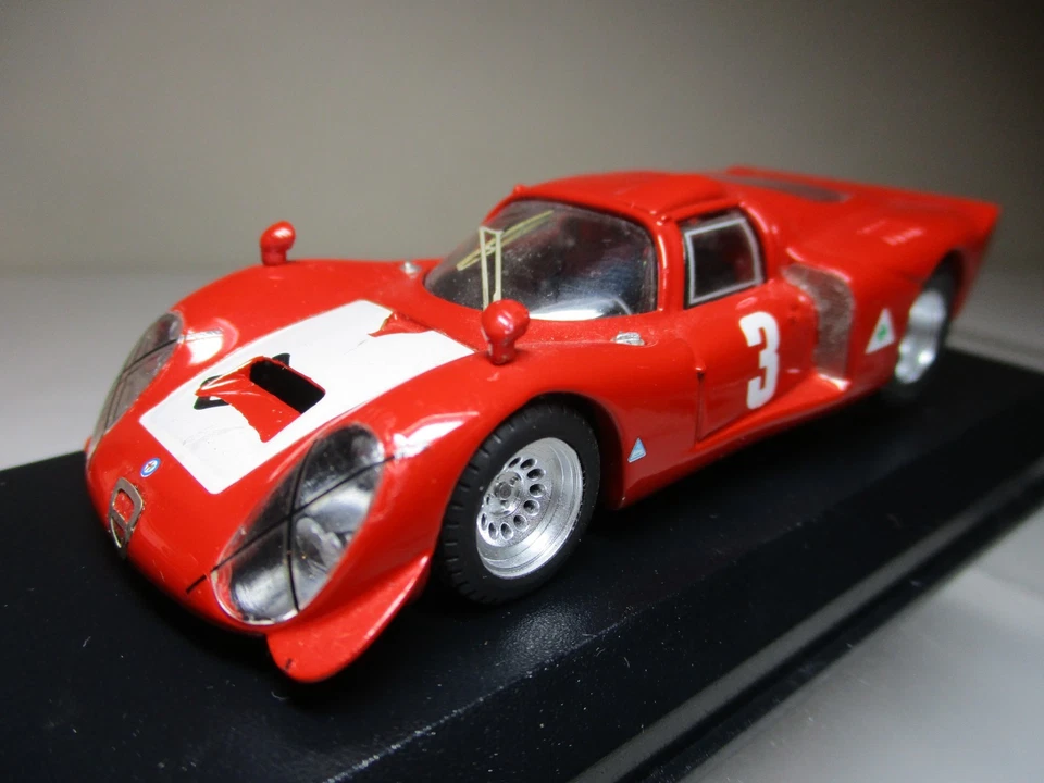 Best Model 1/43 Alfa Romeo 33.2 #3 Imola 1968 Vaccarella/Zeccoli 9115 - Image 2 of 4