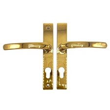 Ferco Door Handle 70mm Sprung 180mm Fixing With Spring Assisted Levers Upvc Door