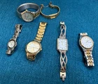 Vintage Watch Lot of 6 Watches Brighton, Seiko, Gucci, Timex, Fossil- Not Tested