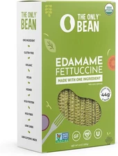(Free Duty Tax) The Only Bean - Organic Edamame Fettuccine Pasta - High Prot