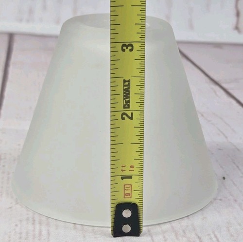 Miniature Glass Frosted Lampshade Tealight @ 3" tall - Picture 7 of 11