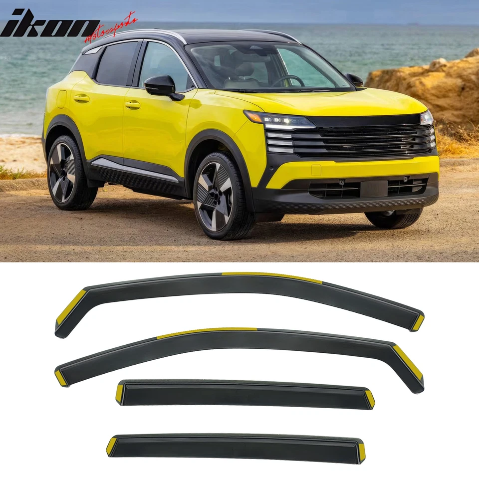Fits 25-26 Nissan Kicks In-Channel Window Visors Vent Rain Guards Deflectors PC
