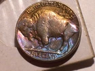 1936-P @  Rainbow"  toned Old BUFFALO nickel.!!