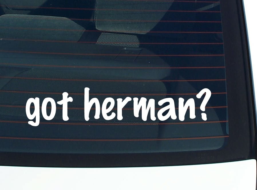 Got Herman Funny Last Name Car Bumper Sticker Decal