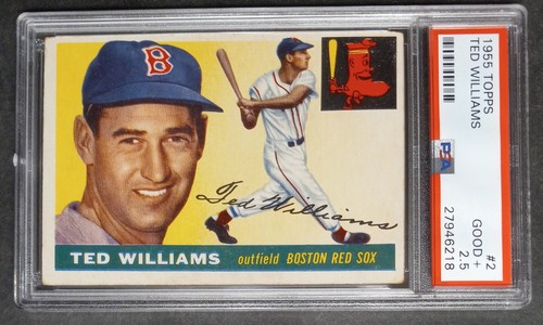 Ted Williams #2 1955 Topps card