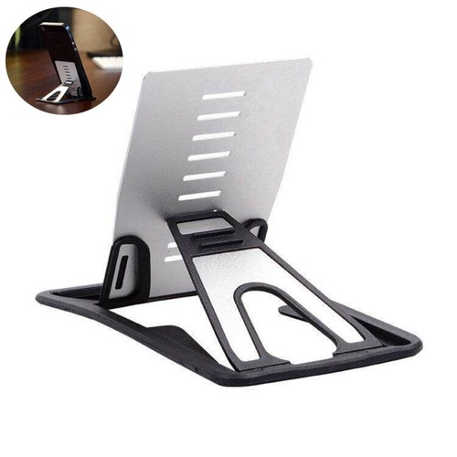 Tablet Support Mobile Phone Holder Folding Stand Metal Desktop Adjustable - 第 9/12 張圖片