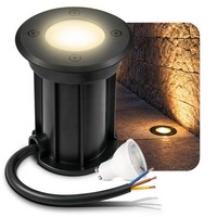 Boru Bodeneinbaustrahler IP67 Mit Led GU10 Licht 2W Warmweiß Spot Bodenlampe
