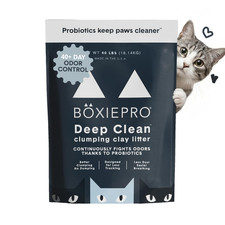 Boxie Probiotic Cat Litter, 40 Day Odor Control, Clumping Clay, Unscented