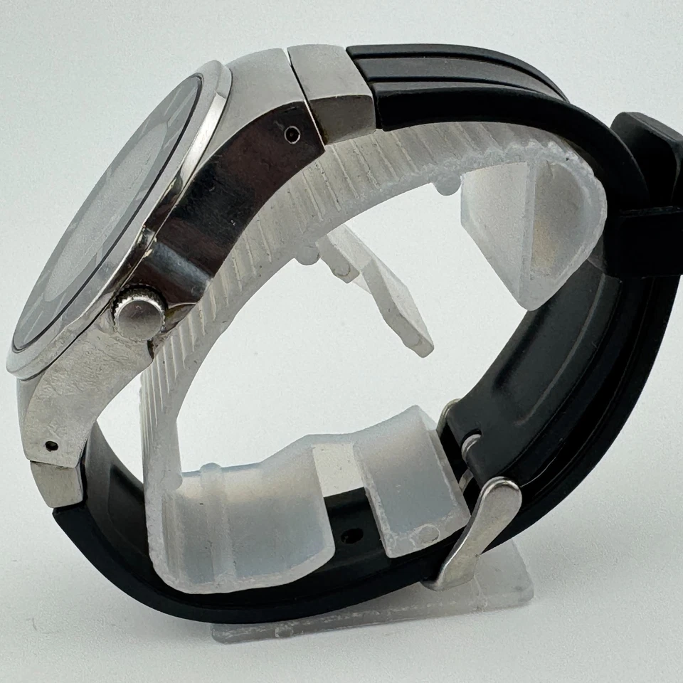 Kenneth Cole Reloj Cuarzo KC1472 Hombre Plateado Negro Acero Japón Analógico Batería Nueva Foto 4 de 4