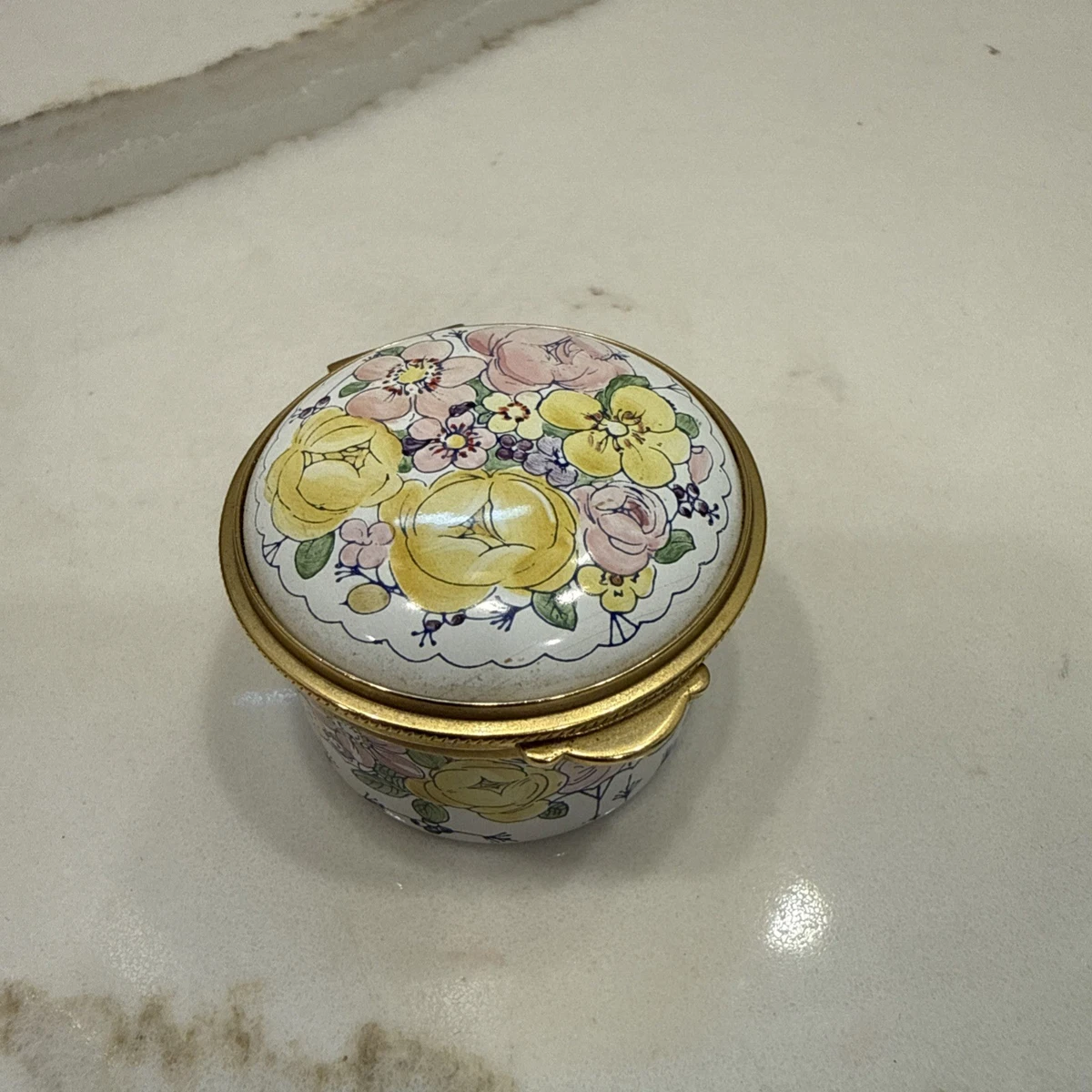 Staffordshire Enamel In Collectible Decorative Trinket Boxes for
