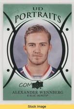 2018-19 Upper Deck UD Portraits Green Alexander Wennberg #P-10 READ a3q