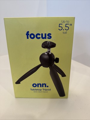 onn. Tabletop Tripod with Ball Head, 5.5 in