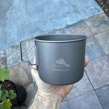 TOAKS Titanium ULTRALIGHT 550ml Pot POT-550-L - Outdoor Camping Cup Bowl Pot
