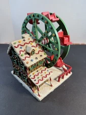 Christmas Village Ferris Wheel With Light Bulb Access 