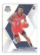 2019-20 Panini Mosaic Nickeil Alexander-Walker Silver Prizm RC Rookie Card 205. rookie card picture