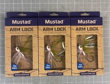 Mustad Arm Lock Spinner Bait 10g 3/8oz Wakasagi Dual Frame  Lot 3 Fishing Lures