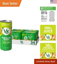 Refreshing Deliciously Green 100% Fruit and Veg Juice, 8 Fl Oz - 24 Cans
