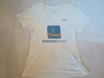 #ad Rivertown Runners running shirt Womens Small New Balance Hudson River Valley NY $39.95