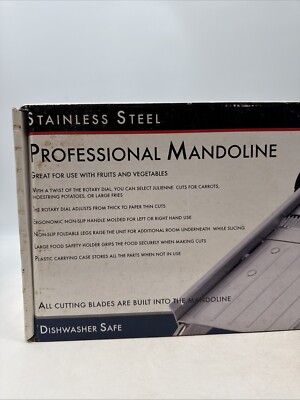 MIU France Professional Mandoline Stainless Steel Slicer 6 Blades 