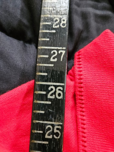 VTG 80-90s XL Golden Bear Golf Club Polo - Red Short Sleeve Caddy Shirt - Tail - Picture 8 of 9