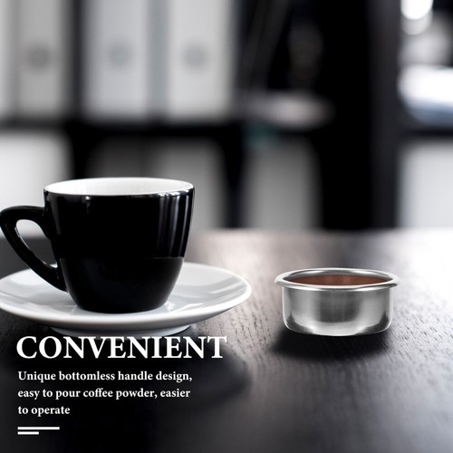 4 Stück professionelle Espresso-Filtertasse, Kaffeemaschine, Sieb, Tasse, - Bild 7 von 12